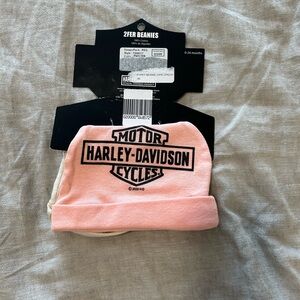 Harley- Davidson Infant Girls 2 Pack Beanies